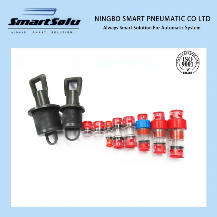 Conector pentru microconducte pentru bloc de aer din material plastic